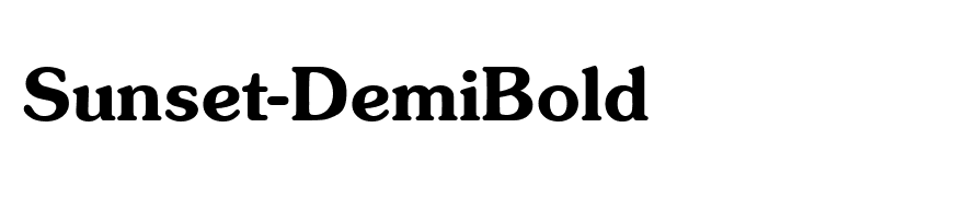 Sunset-DemiBold