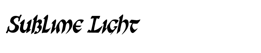 SunSplashCondensed Italic