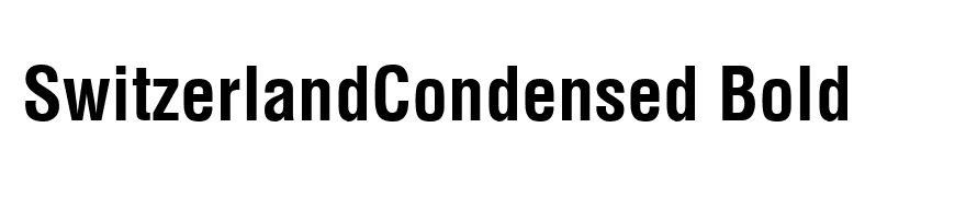 SwitzerlandCondensed Bold