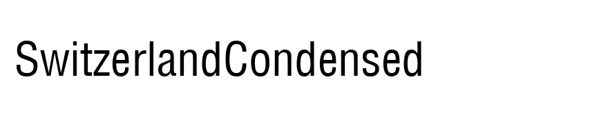 SwitzerlandCondensed