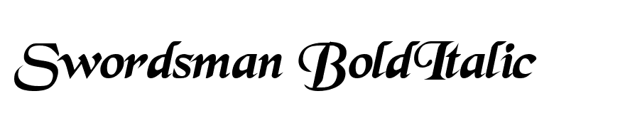 Swordsman BoldItalic