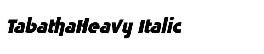 TabathaHeavy Italic