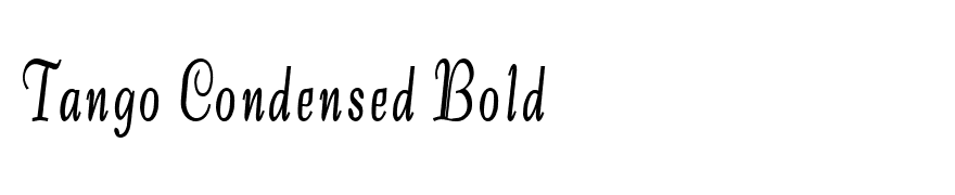 Tango Condensed Bold