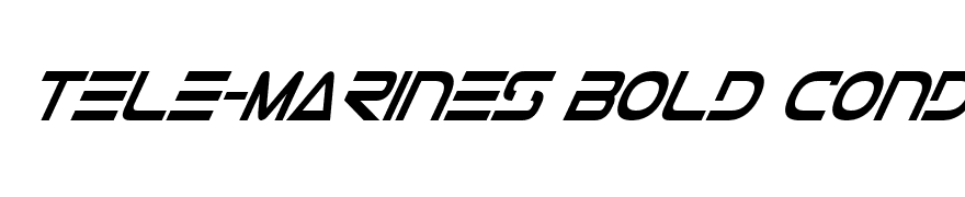 Tele-Marines Bold Condensed Italic