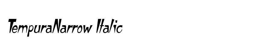 TempuraNarrow Italic