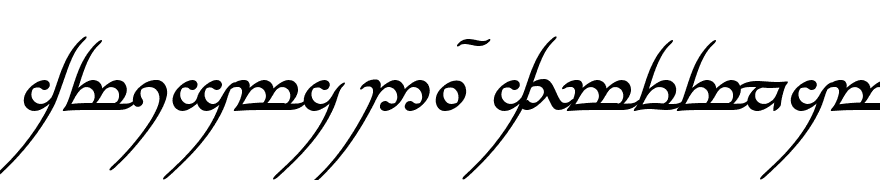 Tengwar Annatar Bold Italic