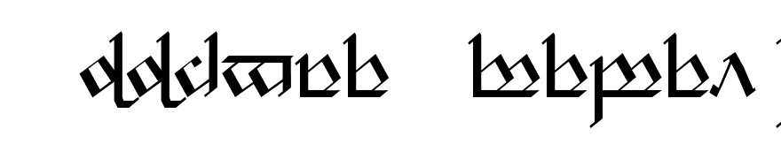 Tengwar Noldor 1