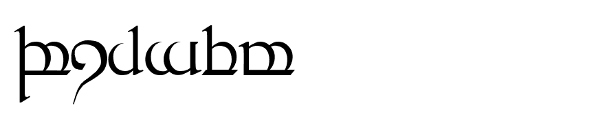 Tengwar Quenya 1