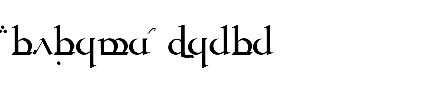Tengwar Quenya Medium