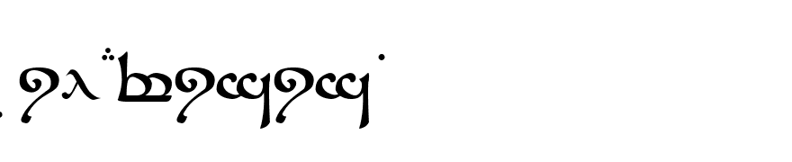 Tengwar Sindarin