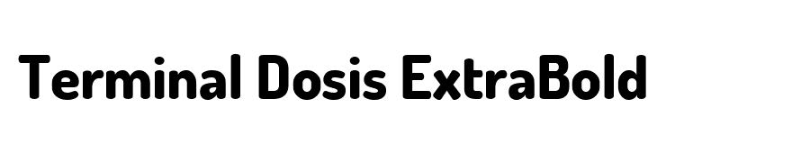 Terminal Dosis ExtraBold