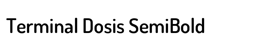 Terminal Dosis SemiBold