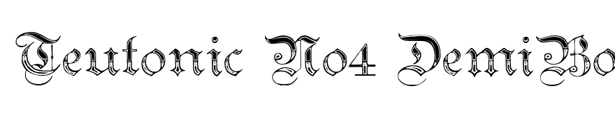 Teutonic No4 DemiBold