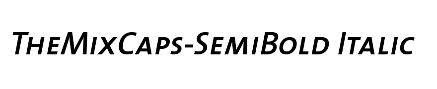 TheMixCaps-SemiBold Italic