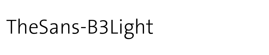 TheSans-B3Light