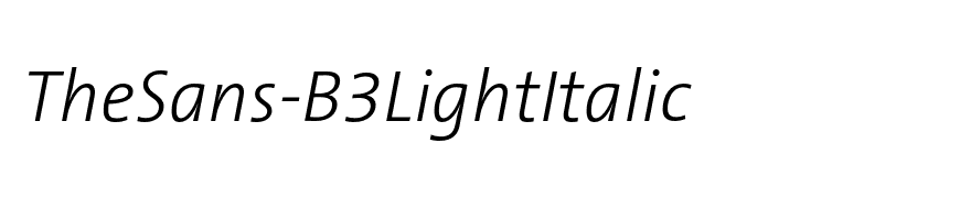 TheSans-B3LightItalic