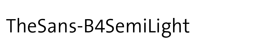 TheSans-B4SemiLight