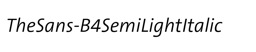 TheSans-B4SemiLightItalic