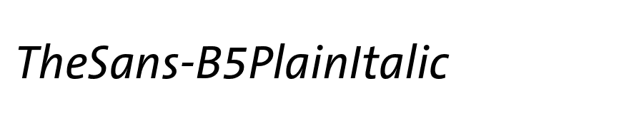 TheSans-B5PlainItalic