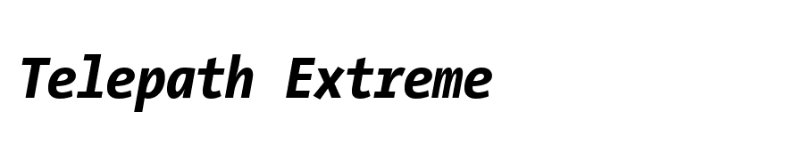 TheSansMonoCondensed Extra Bold Italic