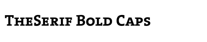 TheSerif Bold Caps