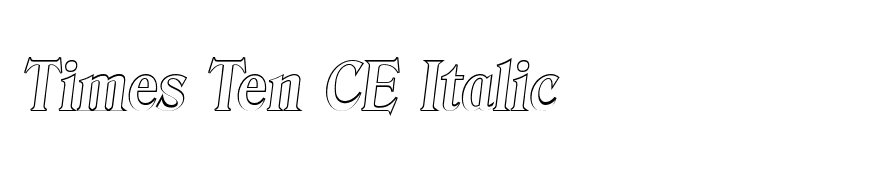 ThomasBeckerOutline Bold Italic
