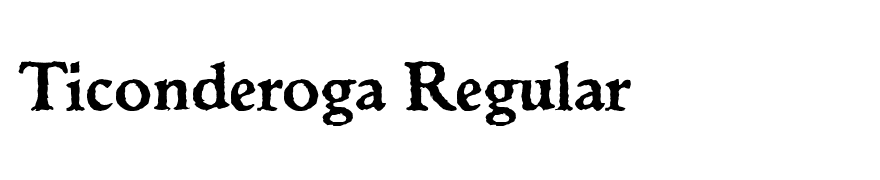 Ticonderoga Regular