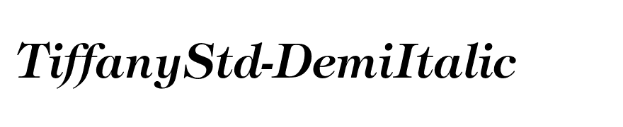 TiffanyStd-DemiItalic