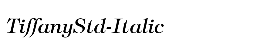 TiffanyStd-Italic