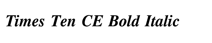 Times CG ATT Bold Italic