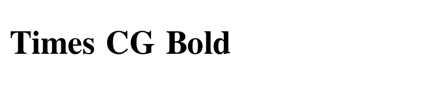 Times CG Bold