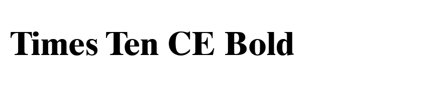 Times Ten CE Bold