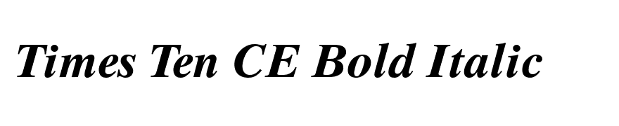 Times Ten CE Bold Italic