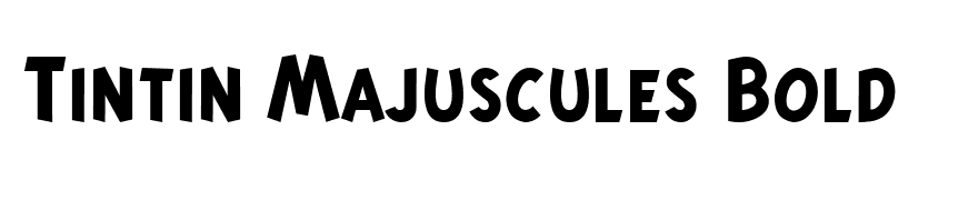 Tintin Majuscules Bold