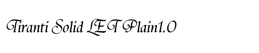 Tiranti Solid LET Plain1.0
