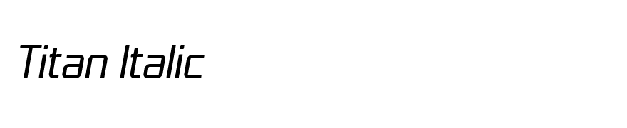 Titan Italic