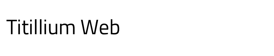 Titillium Web