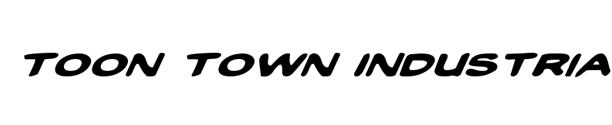 Toon Town Industrial Expanded Italic