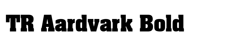 TR Aardvark Bold