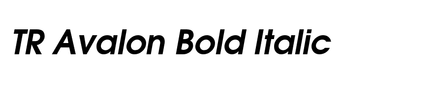 TR Avalon Bold Italic