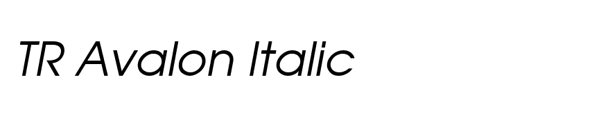 TR Avalon Italic