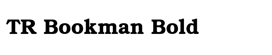 TR Bookman Bold