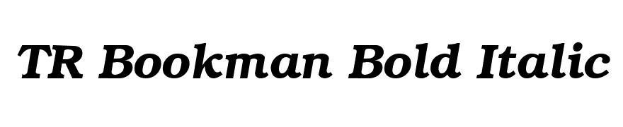 TR Bookman Bold Italic