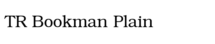 TR Bookman Plain