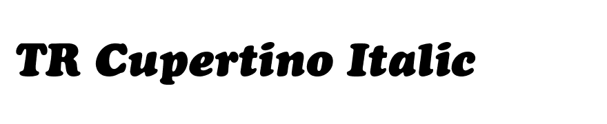 TR Cupertino Italic