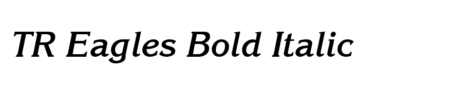 TR Eagles Bold Italic