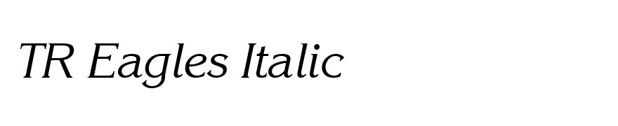TR Eagles Italic