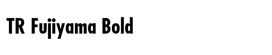 TR Fujiyama Bold