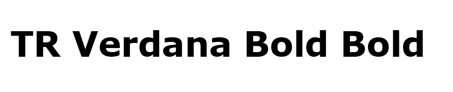 TR Verdana Bold Bold