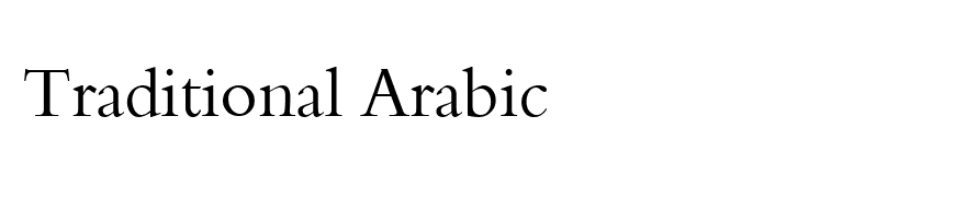 Traditional Arabic